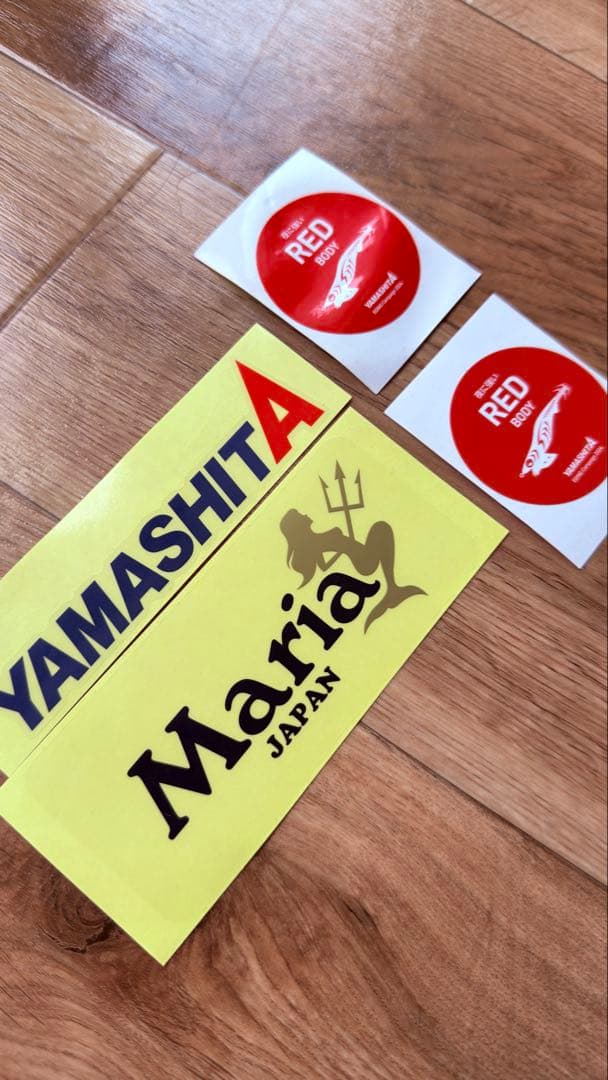 YAMASHITA カジメブラウン エギ王 復刻版3号 当時物　激レアステッカー