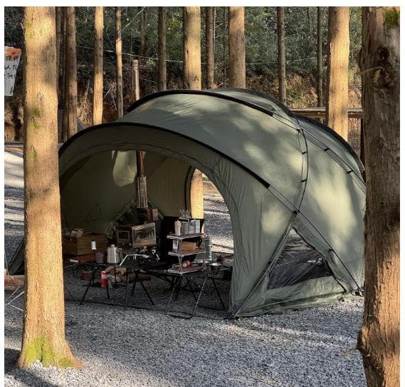H-⑦【訳ありUSED】G-tent-M カーキ ドームテント