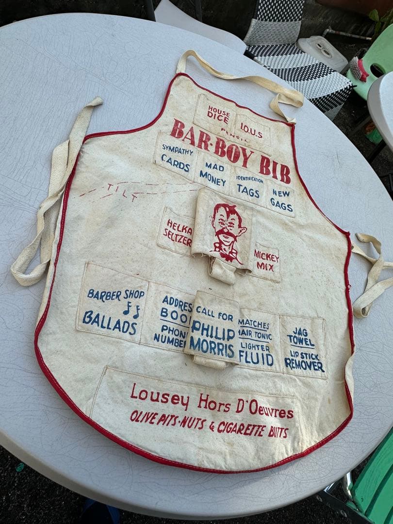 アメリカンビンテージ/BAR-BOY /エプロン/4つ目4eyes/1950s