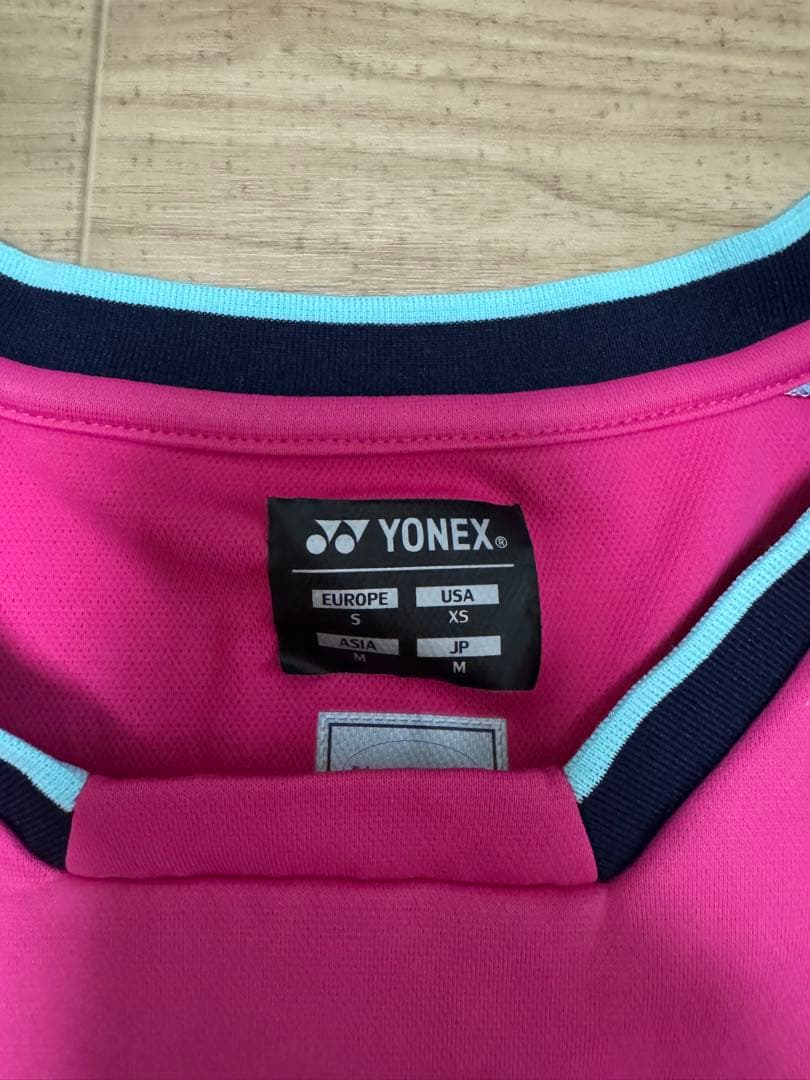 YONEX スリーブレス シャツ ピンク JP M