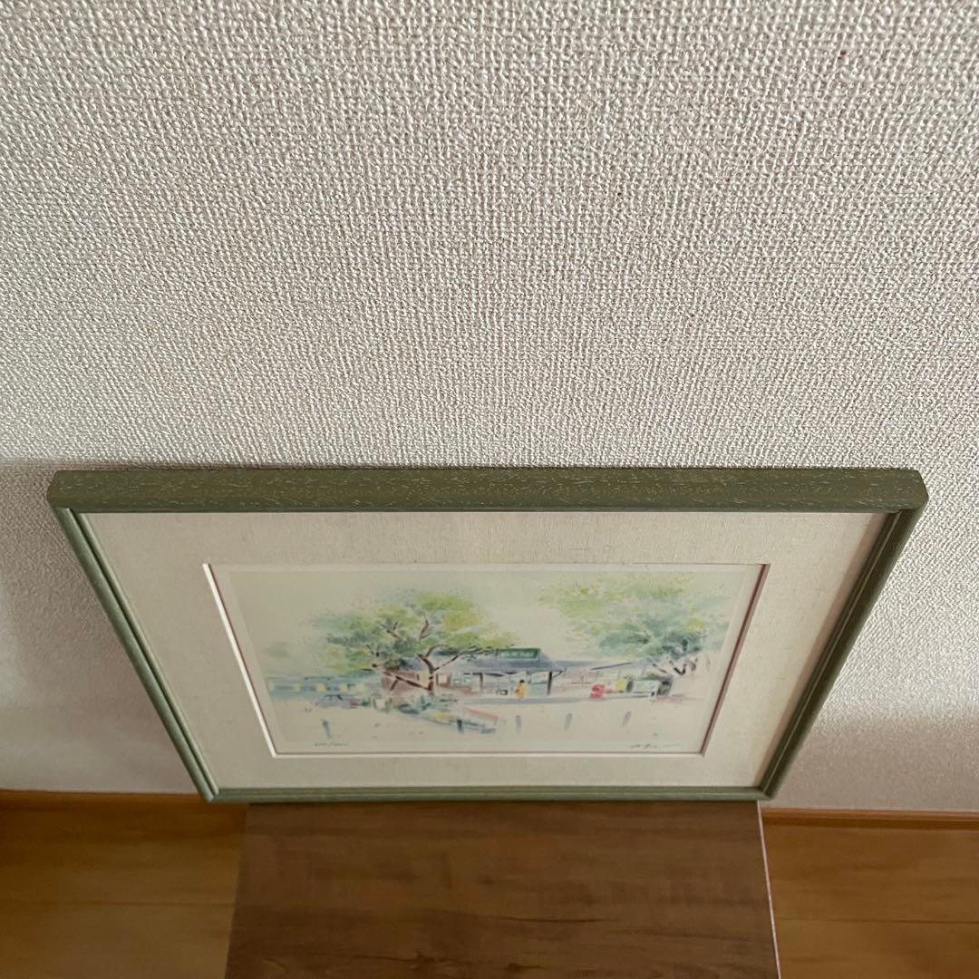 渡辺あきお 水彩画 ステーション・ポエム（鎌倉）ダイヤモンド・スクリーニング