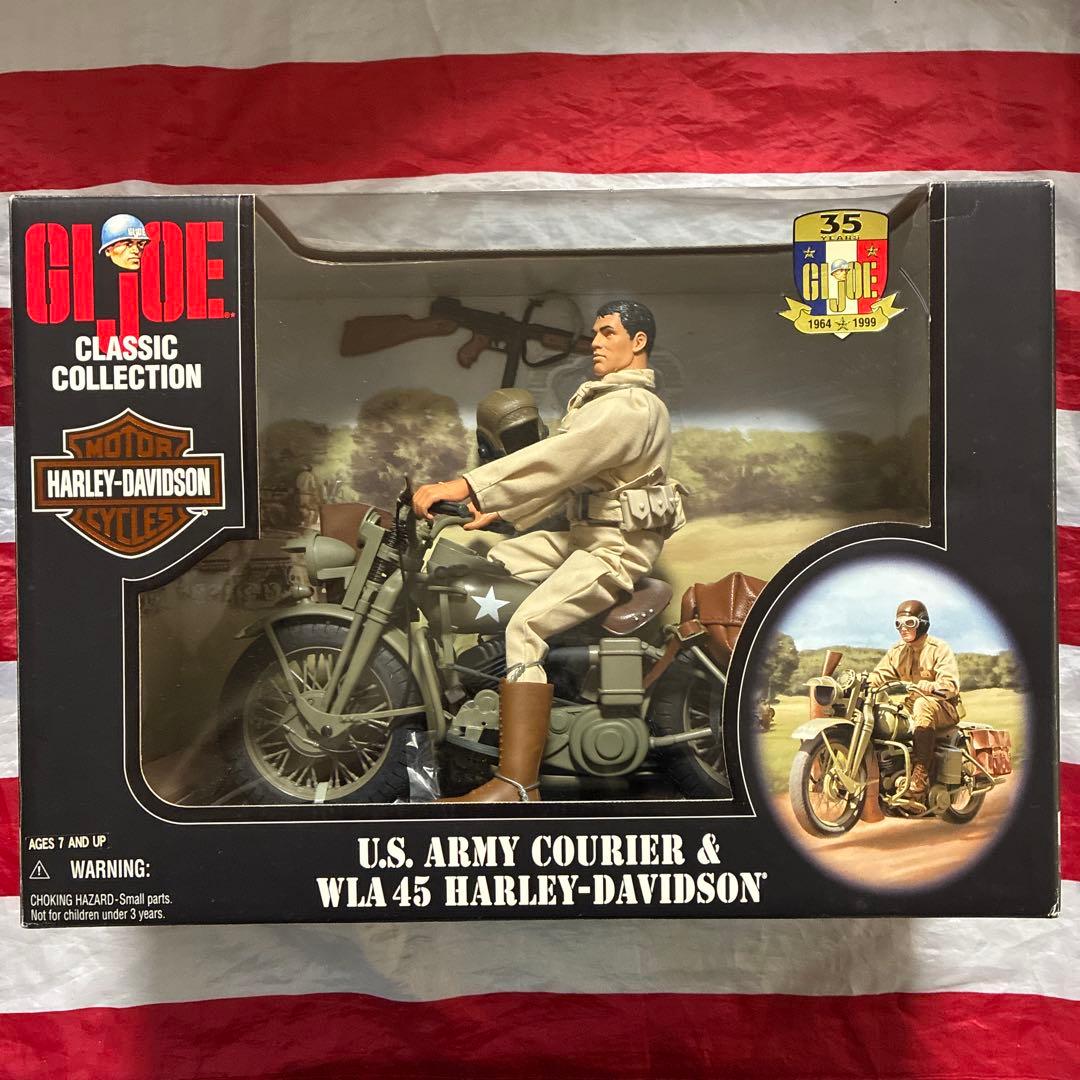 ハズブロ製1/6ハーレー・ダビッドソンWLA45&アメリカ陸軍伝令兵(訳あり品)