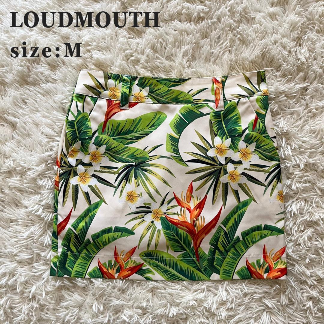 LOUD MOUTH ラウドマウス インナー付 ストレッチスカート ホワイト M