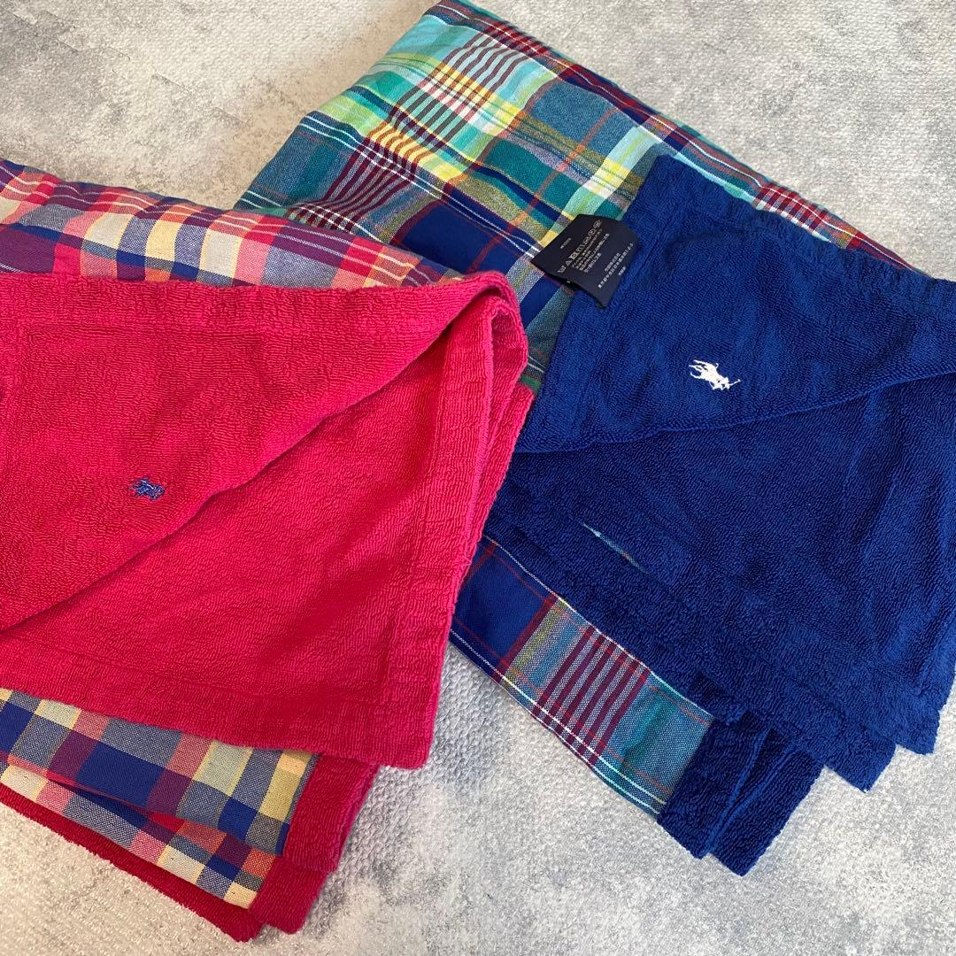 RALPH LAUREN　ラルフローレン ハーフケット　タオルケット　チェック