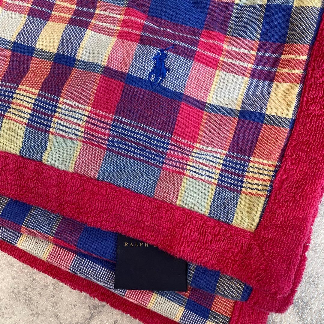 RALPH LAUREN　ラルフローレン ハーフケット　タオルケット　チェック