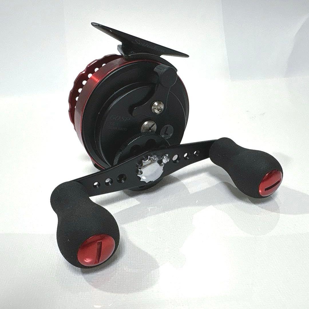 SHIMANO セイハコウ 60SP チヌ・石鯛　左巻リール 収納ケース付