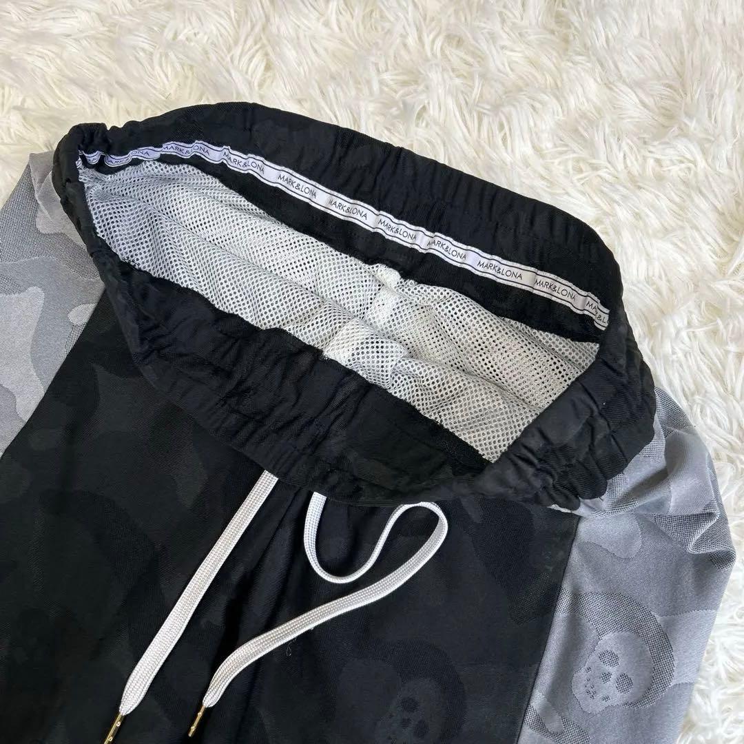 美品✨希少 マークアンドロナ カモフラ柄 スカル ゴルフパンツ M