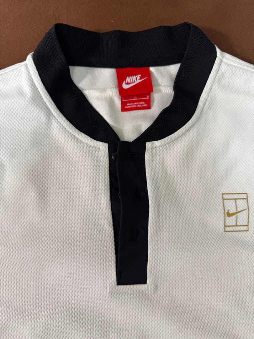 新品　NIKE　ナイキ　テニス　コート　ポロシャツ　ホワイト　L ポロ