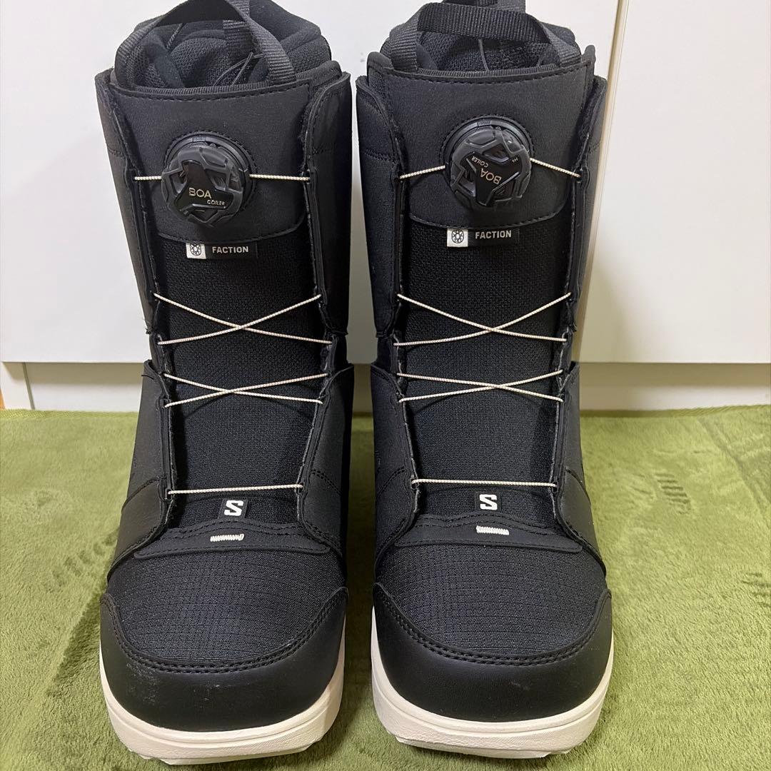 【美品】滑走2日SALOMON FACTION BOA スノーボードブーツ28