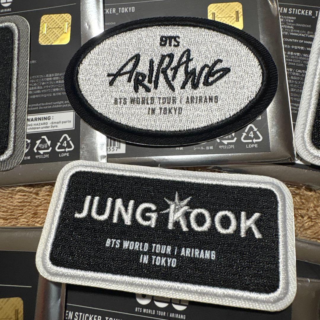 BTS ARIRANG ワールドツアー　ワッペンセット