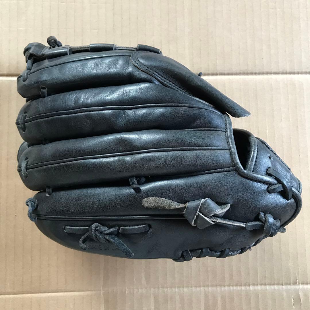 【本日限定セール❗️】ZETT 野球グローブ　投手用　右用　黒　日本製　希少品