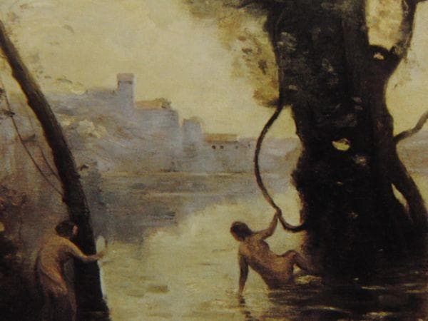 カミーユ・コロー、【ボロメ島の浴女たち】、高級画集画、レゾネより
