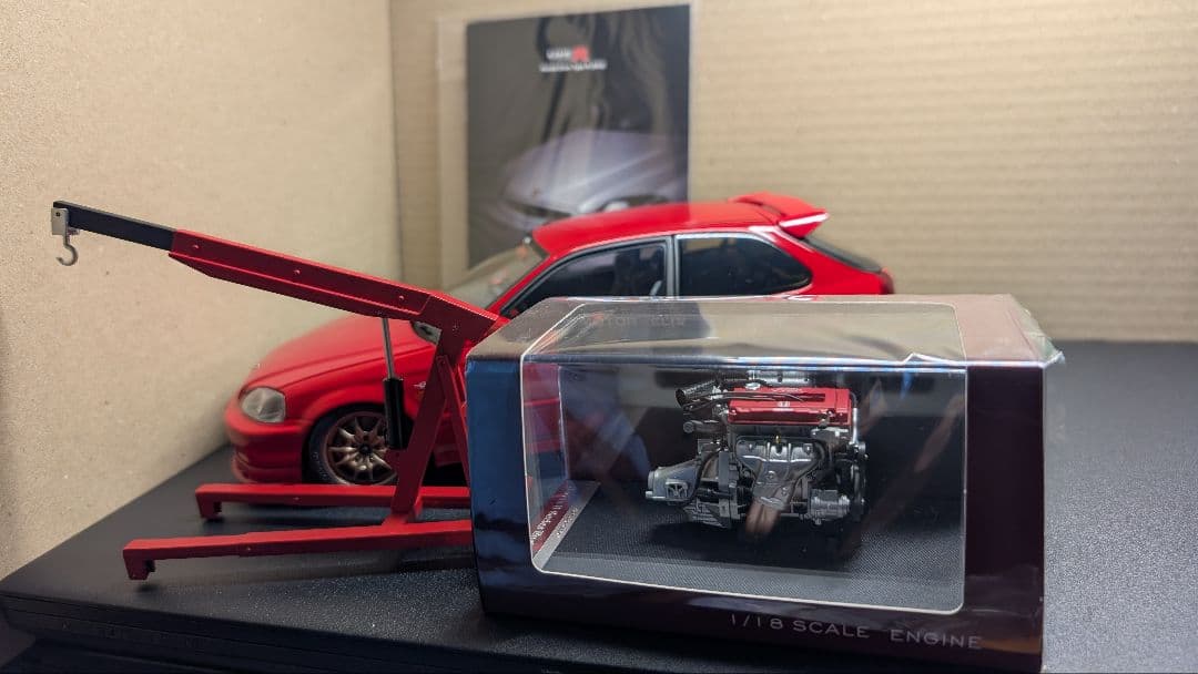 モーターヘリックス 1/18 シビックタイプR　EK9