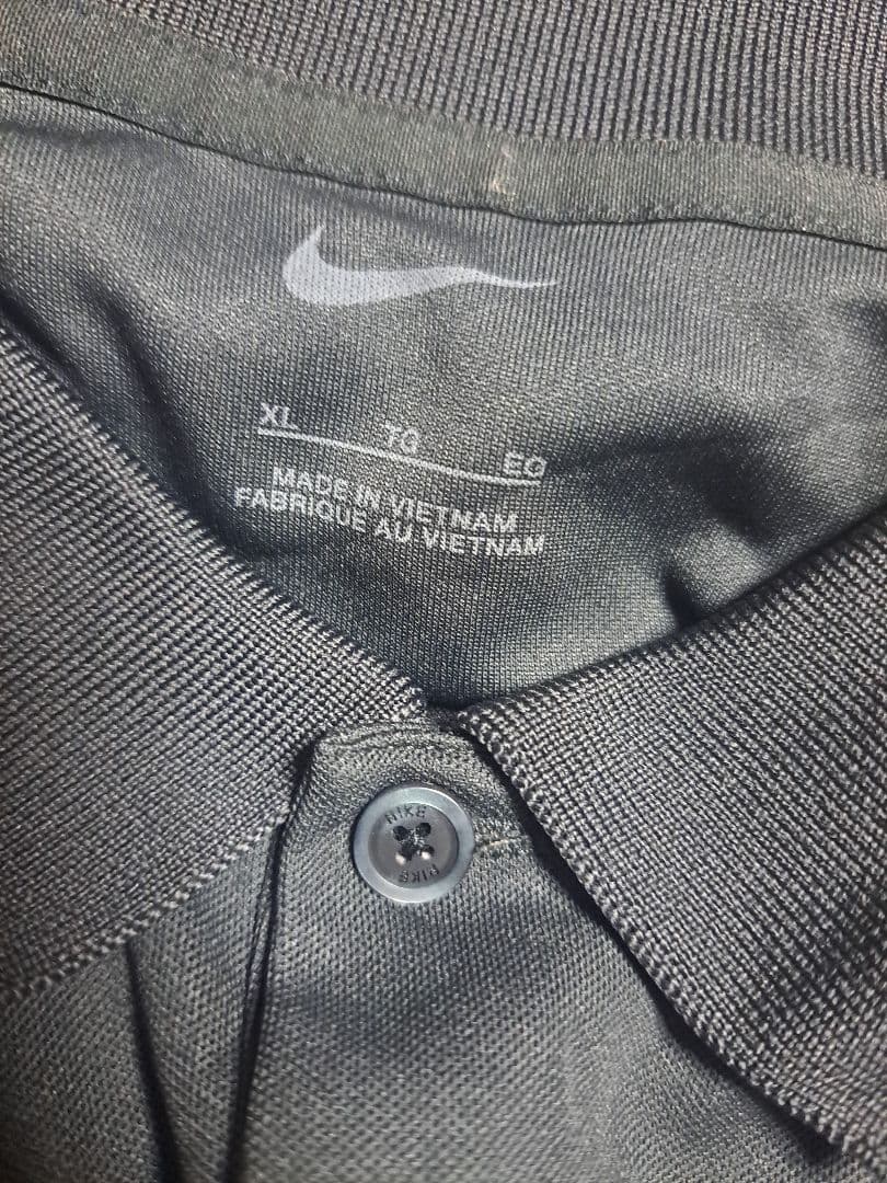【未使用】NIKEゴルフ　ポロシャツ　長袖　企業ロゴ　刺繍　薄手