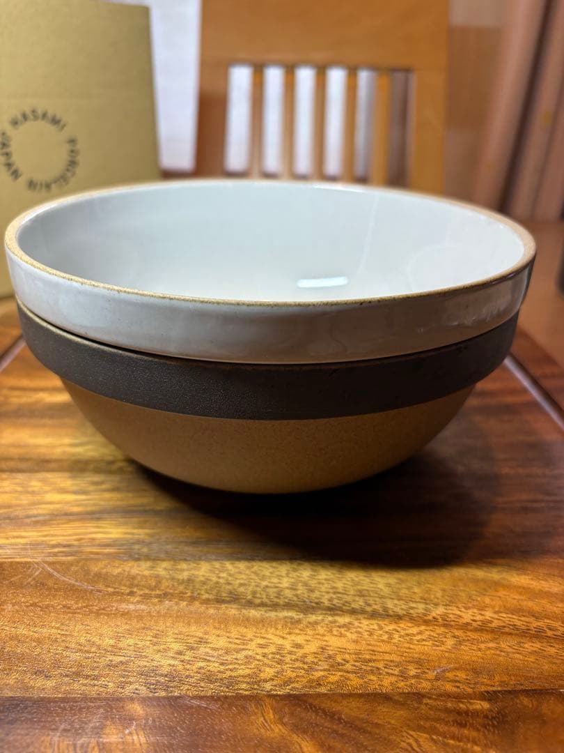 YOSHIDAさまPORCELAINのボウル　18.5cm グロスグレー深浅2枚