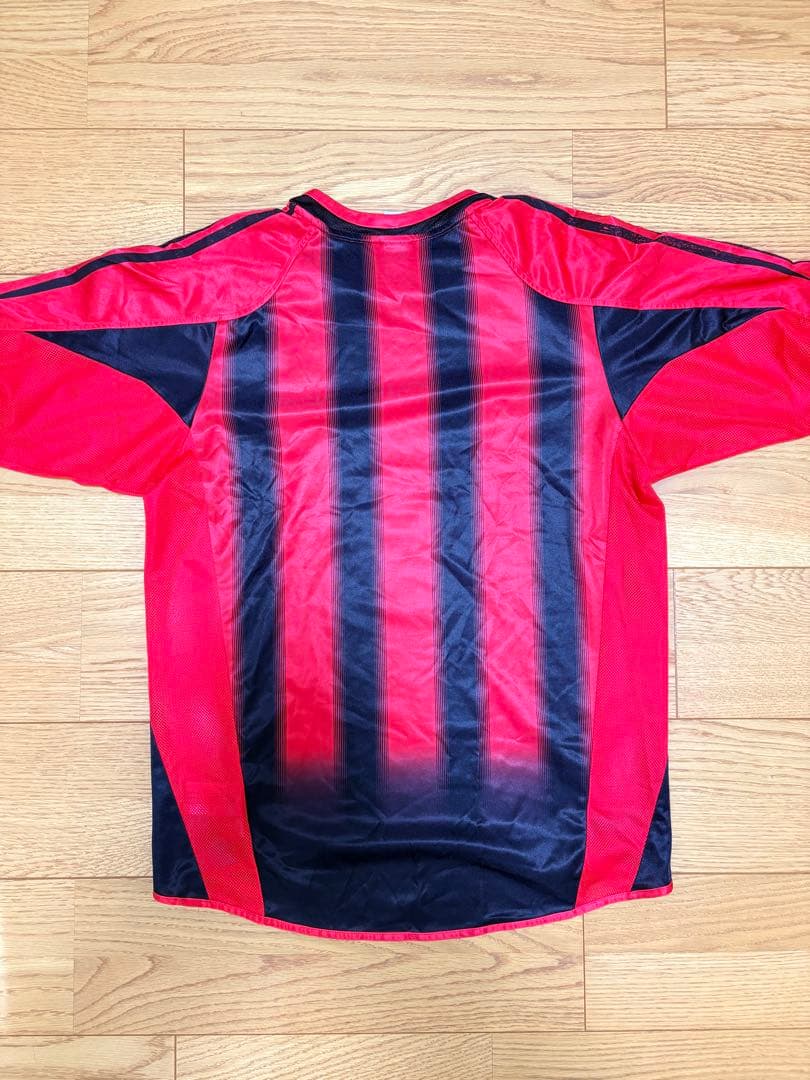 ACミラン adidas シャツ Mサイズ 赤黒