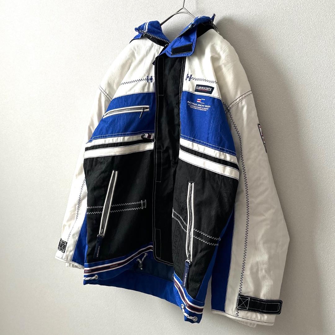 DESCENTE スキーウェア フード付き ポケット付き アクティブスノーギア
