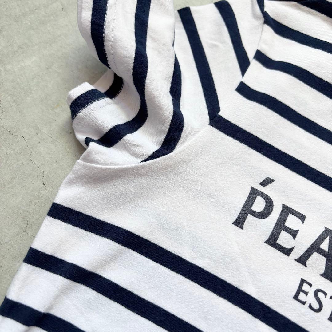 PEARLY GATES パーリーゲイツ モックネック半袖Tシャツ ボーダーロゴ