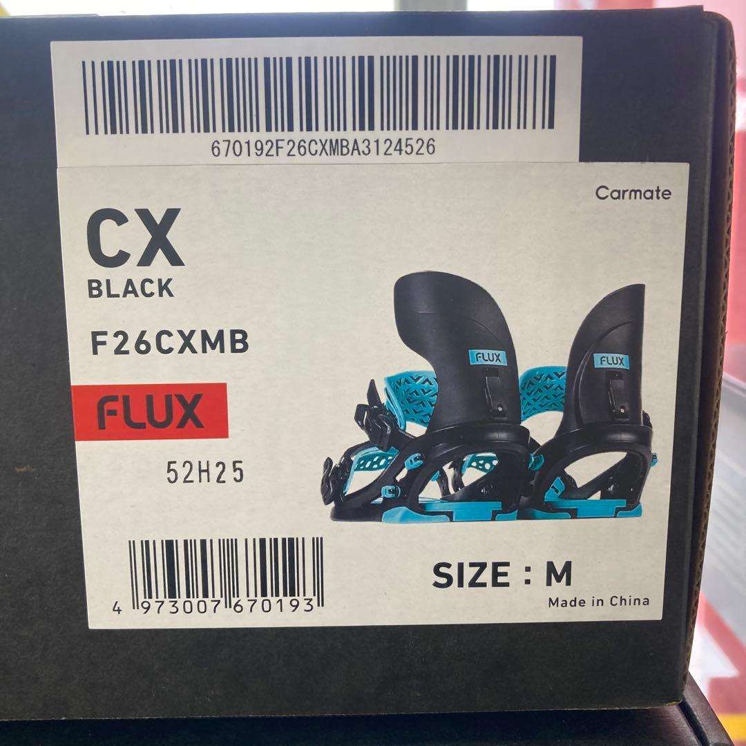 FLUX CX Mサイズ スノーボードビンディング 25-26