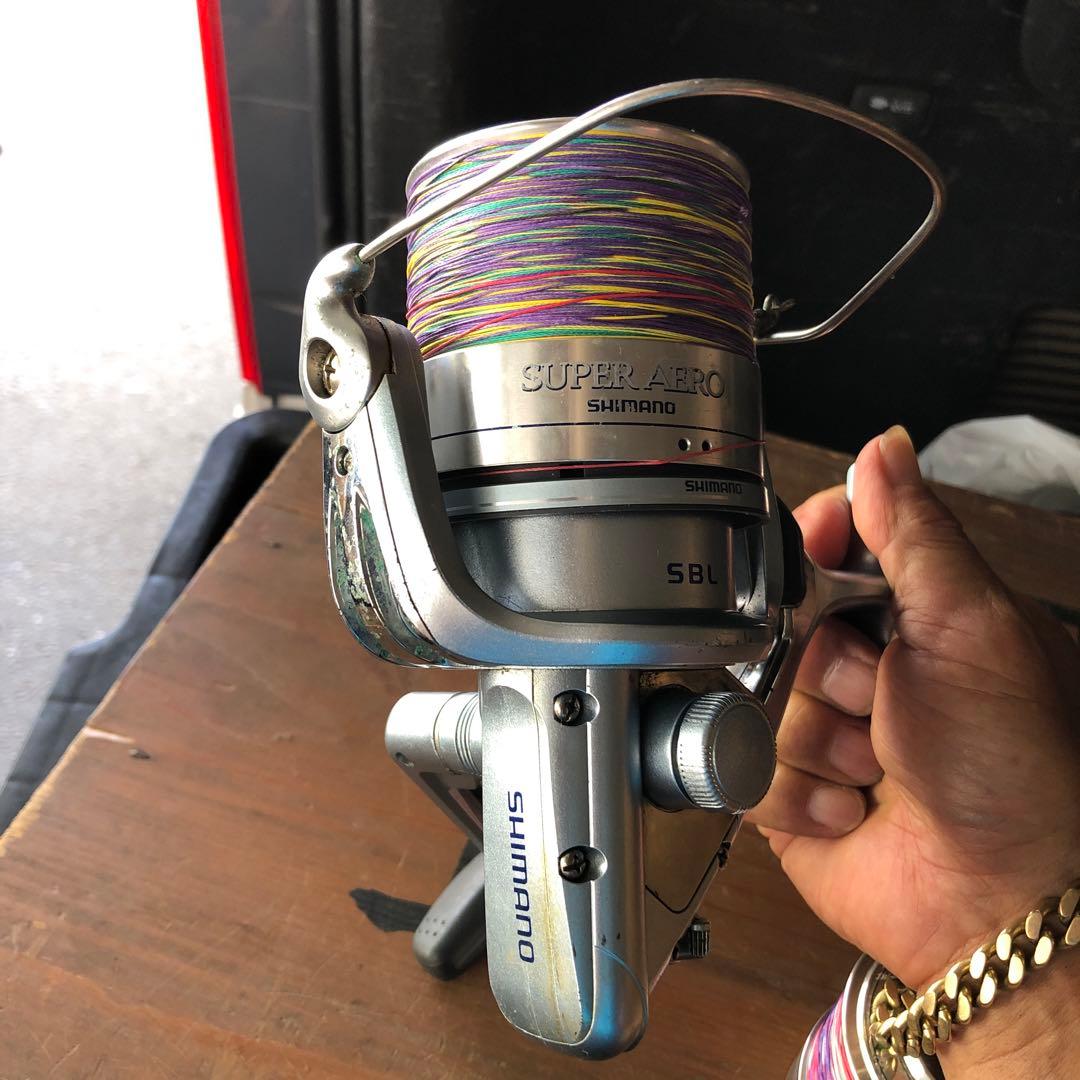 Shimano SBL スピニングリール PEライン予備スプール付き