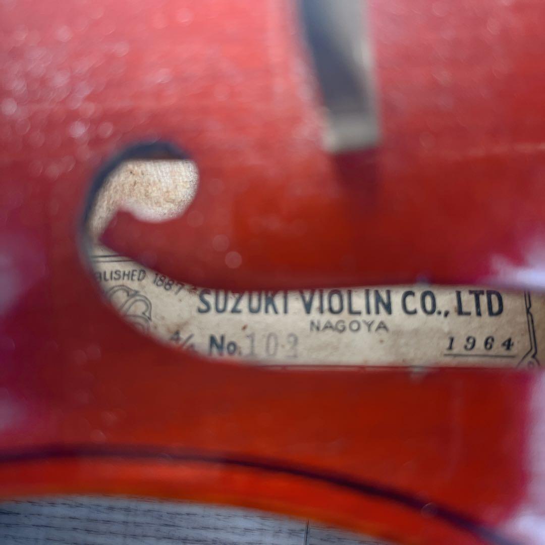 希少 Suzuki バイオリン No.102 4/4 1964年製 ヴィンテージ