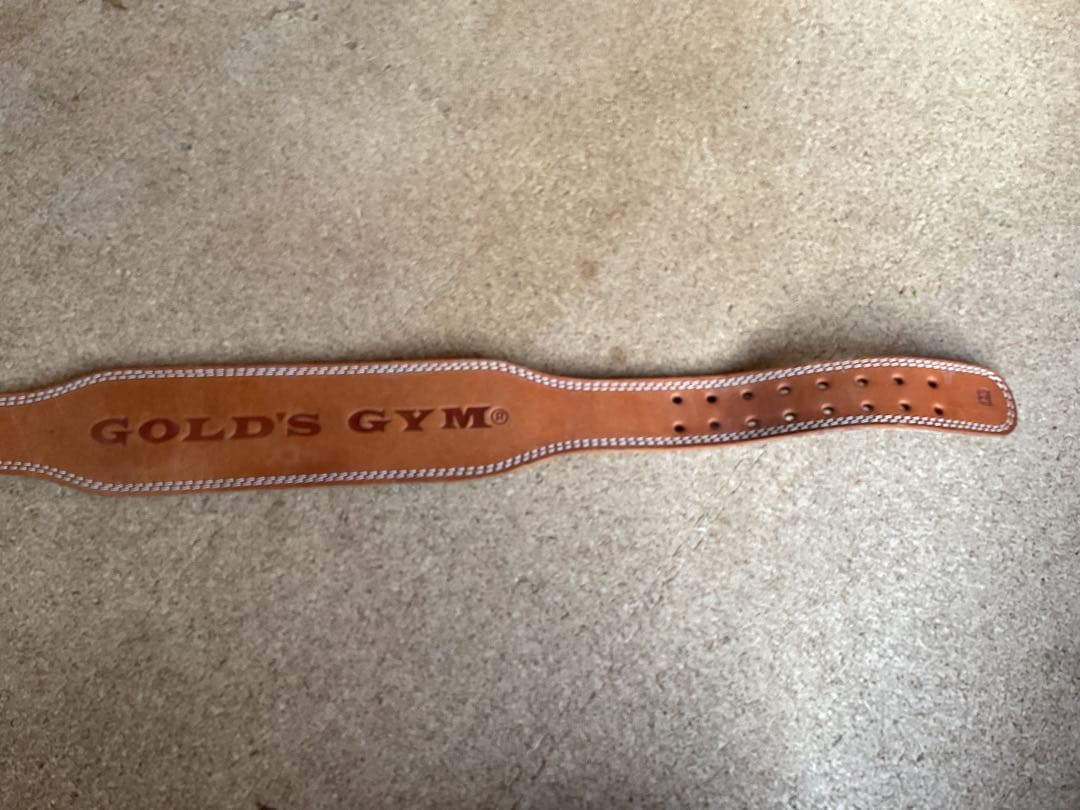 GOLD'S GYM パワーベルト ブラウン