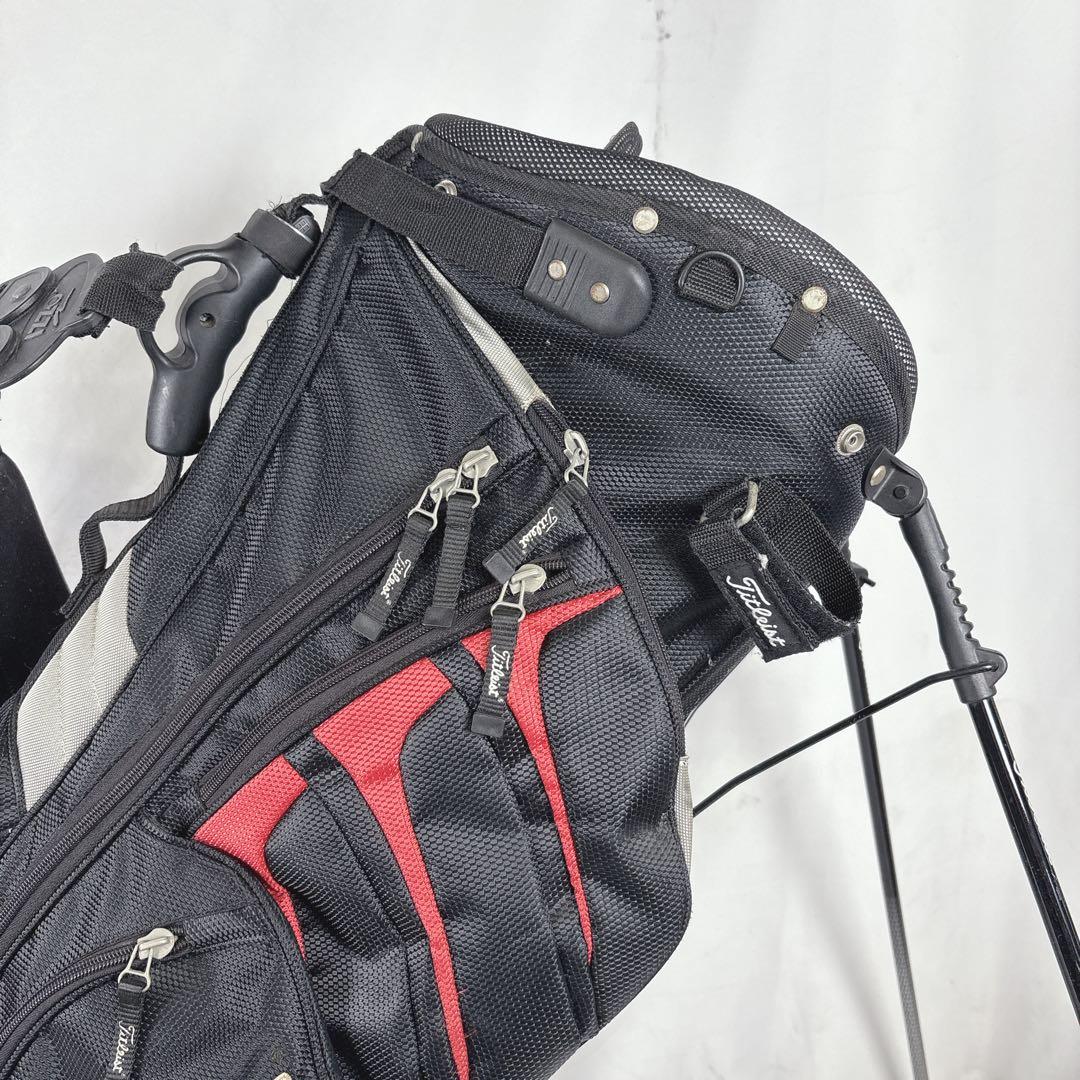 タイトリスト スタンド式 キャディバッグ 6分割 フード付き Titleist