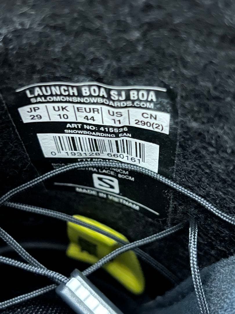 値下げ中 SALOMON Launch BOA SJ ブラック スノボ ブーツ