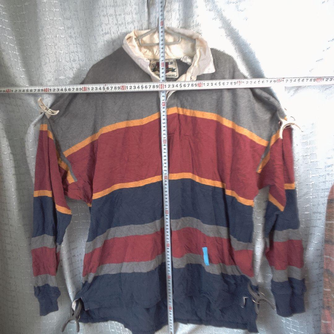 SPORTSHOP ラガーシャツ XL 古着 穴
