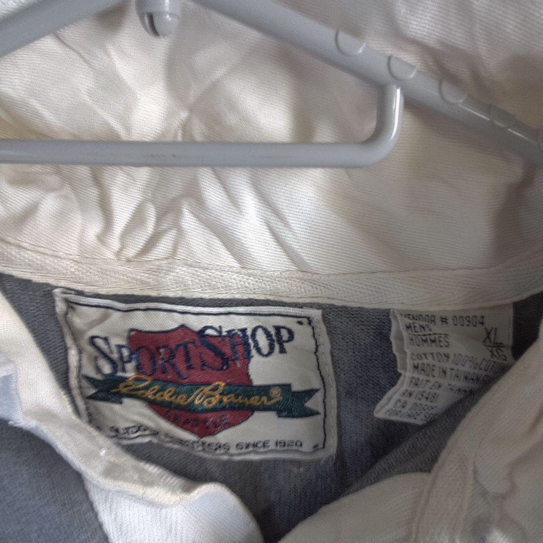 SPORTSHOP ラガーシャツ XL 古着 穴