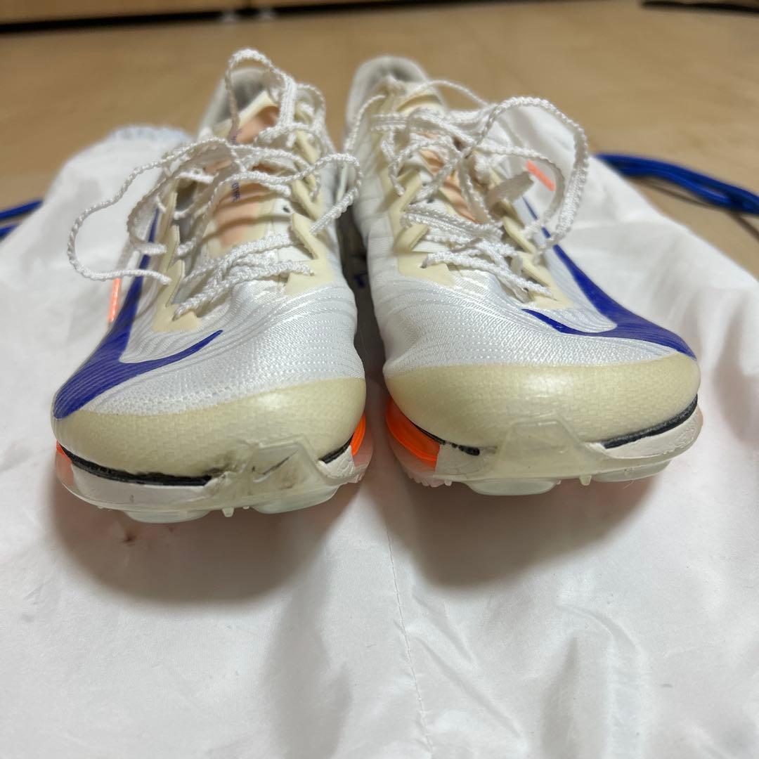 Nike スパイクシューズ ホワイト/ブルー/オレンジ