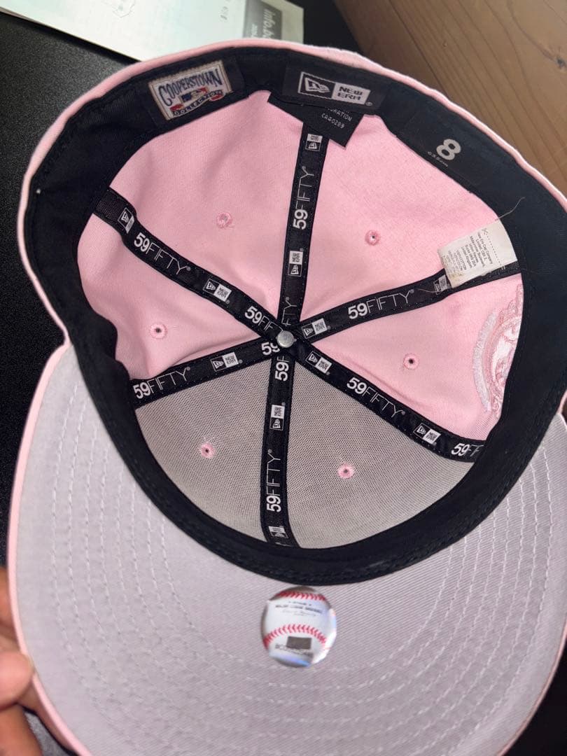 NEW ERA ヤンキース ピンク キャップ 帽子