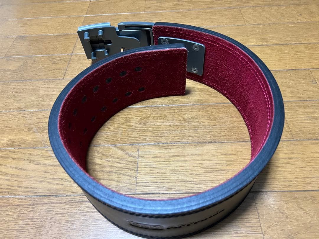 SBD APPAREL トレーニング・パワーベルト 黒/赤