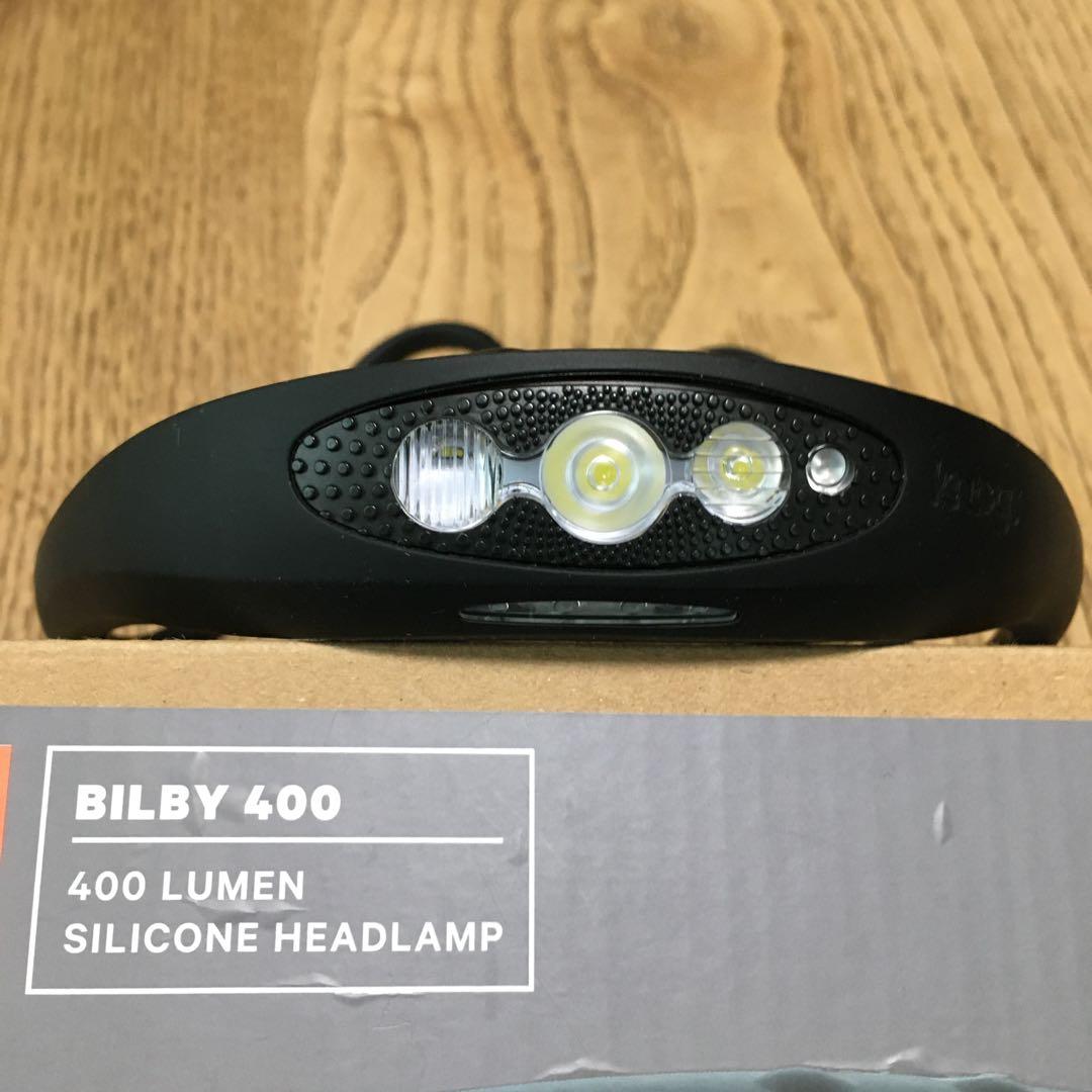 KNOG シリコン製ヘッドライト BILBY 400ルーメン 防水 USB充電