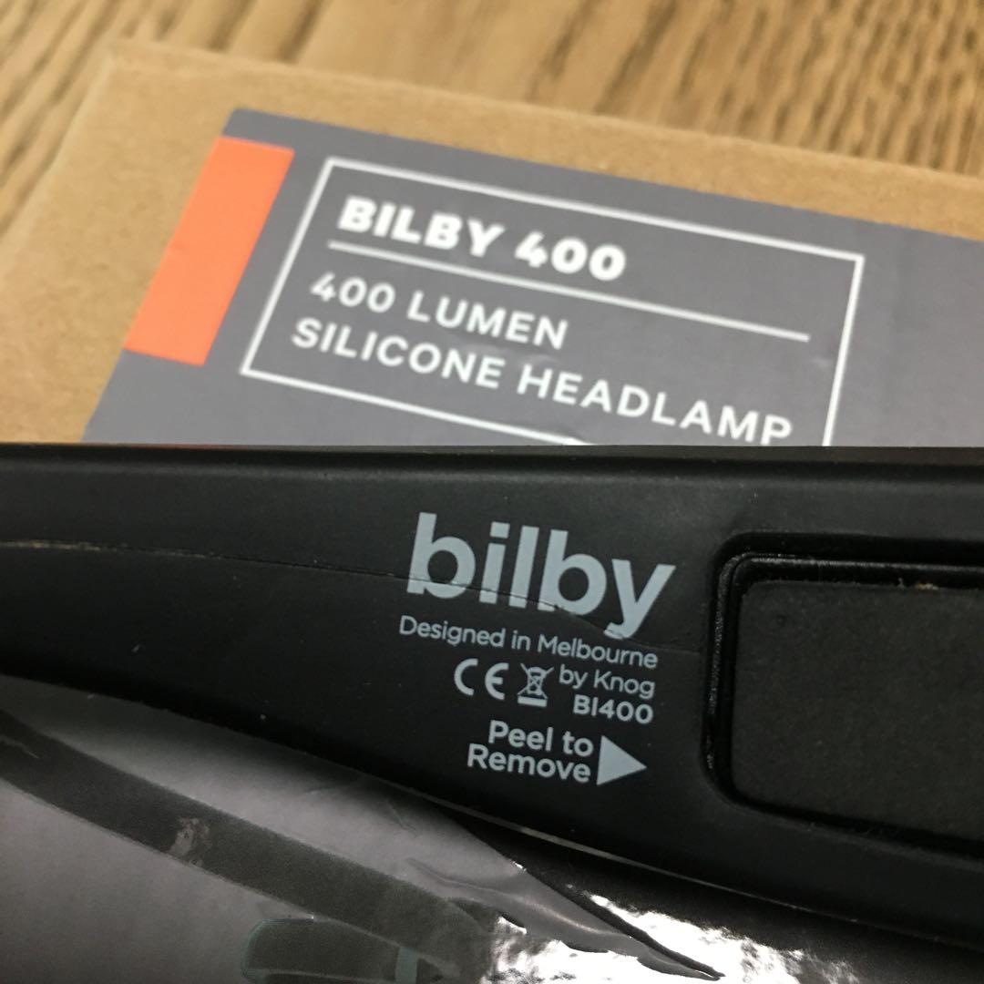 KNOG シリコン製ヘッドライト BILBY 400ルーメン 防水 USB充電