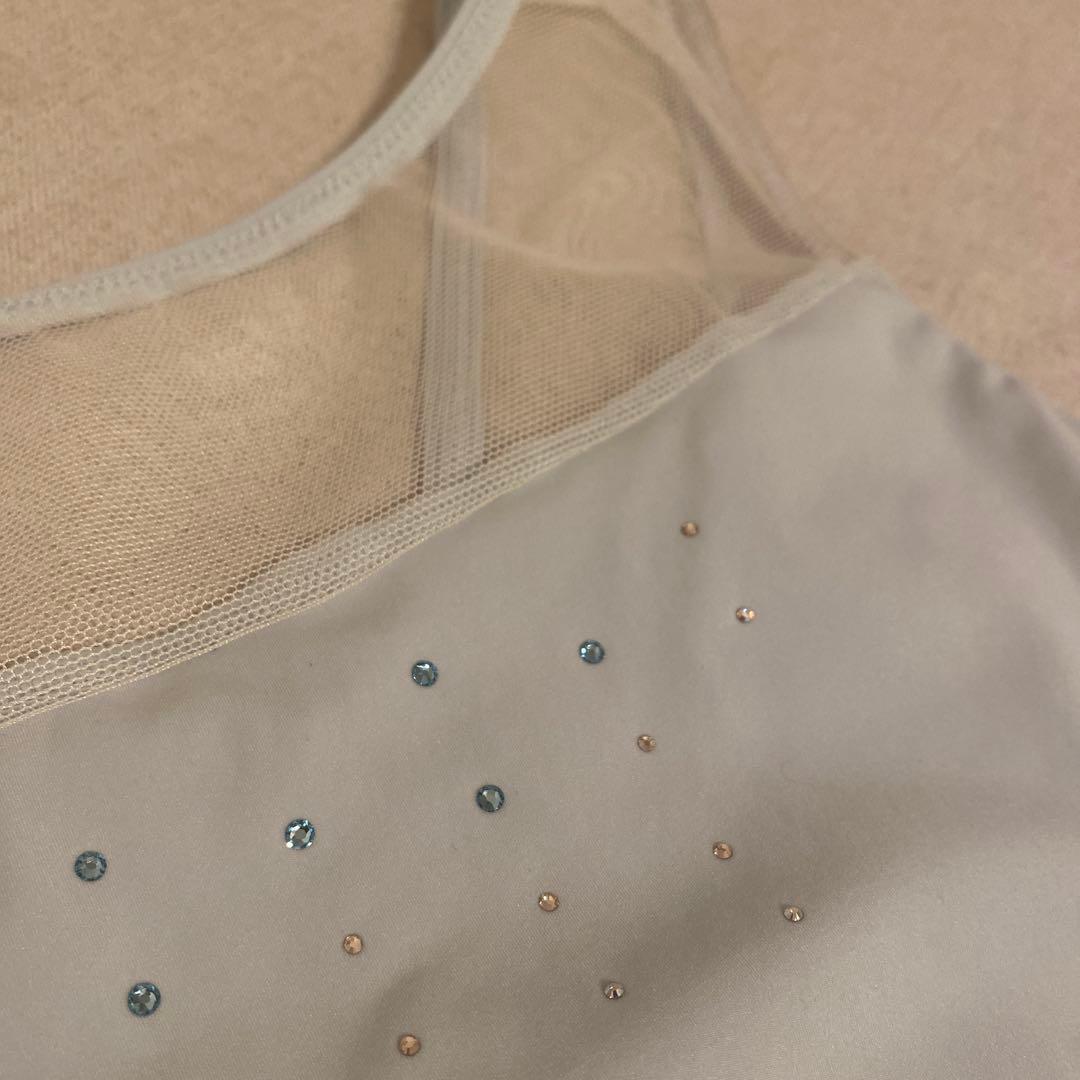 チャコット　レオタード　ビジュー　ライトブルー　1回着用美品♡