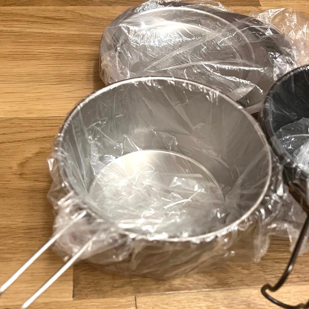 新品★INOUTイナウト シェラカップ リディッシュセット 黒 シルバー