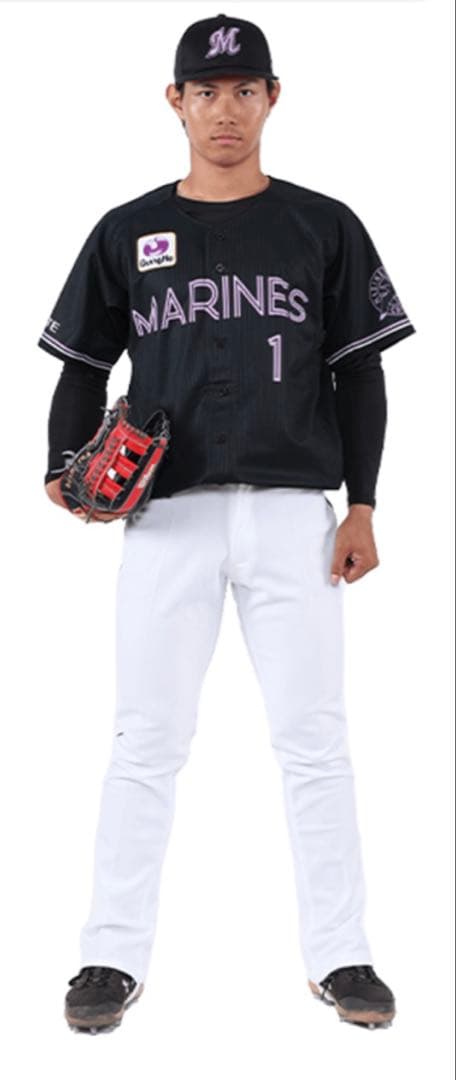 千葉ロッテマリーンズ　2022 BLACK SUMMERユニフォーム藤原恭大選手