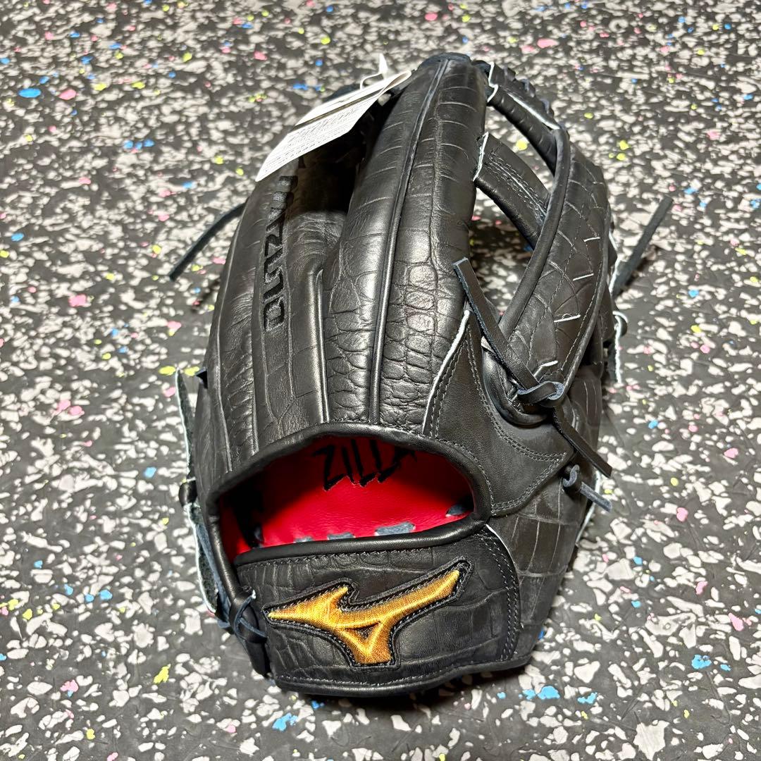 ミズノプロ 松井秀喜モデル ZILLA クロコダイル柄 野球 グローブ 外野手用