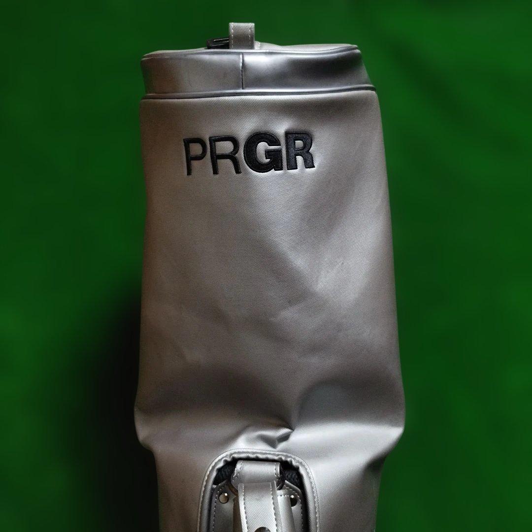 PRGR シルバー キャディバッグ