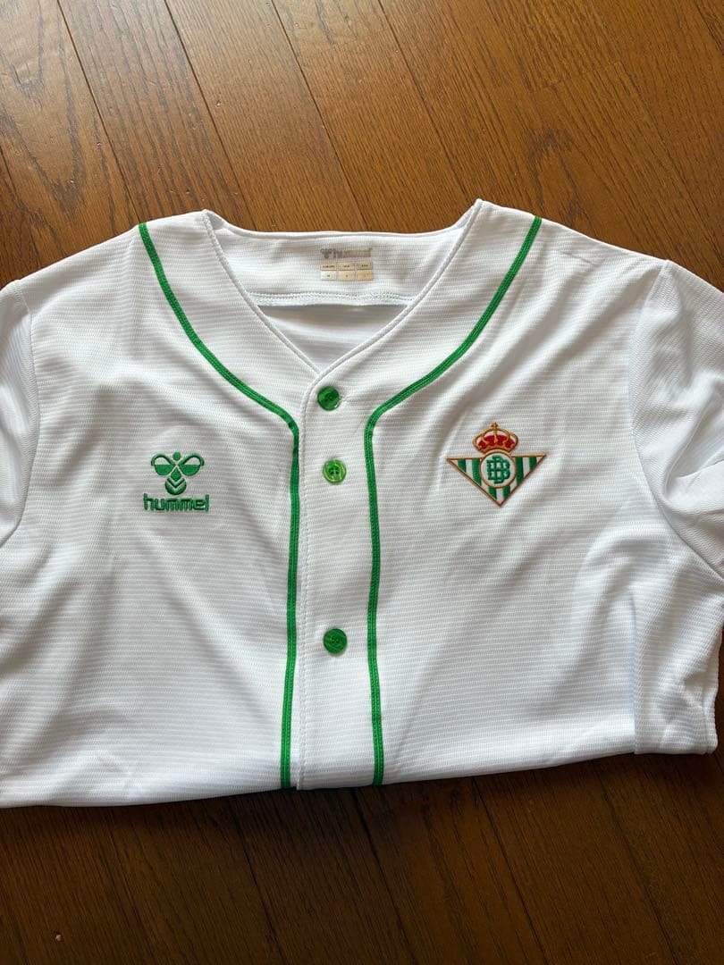 Hummel レアルベティス ベースボールシャツ Lサイズ