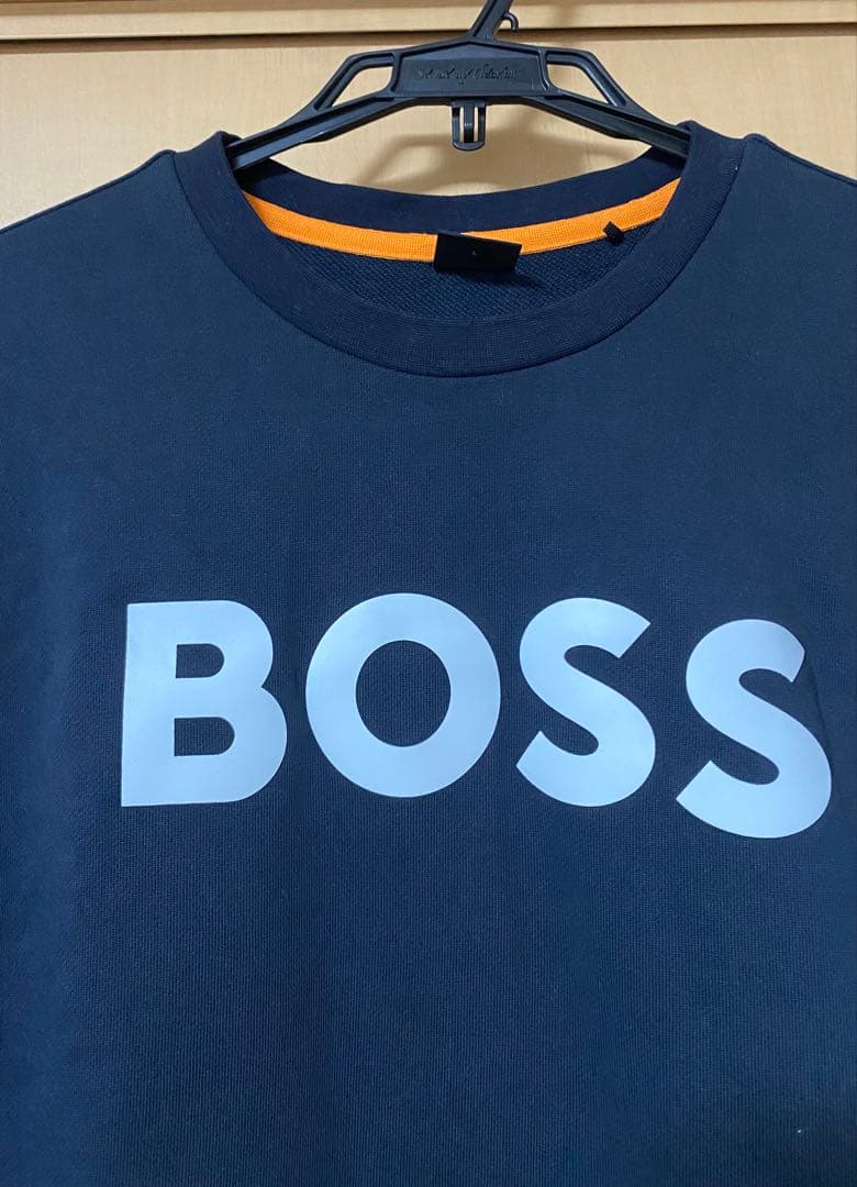 HUGO BOSS ヒューゴボスBLACK メンズ トレーナー ロゴクルーネック