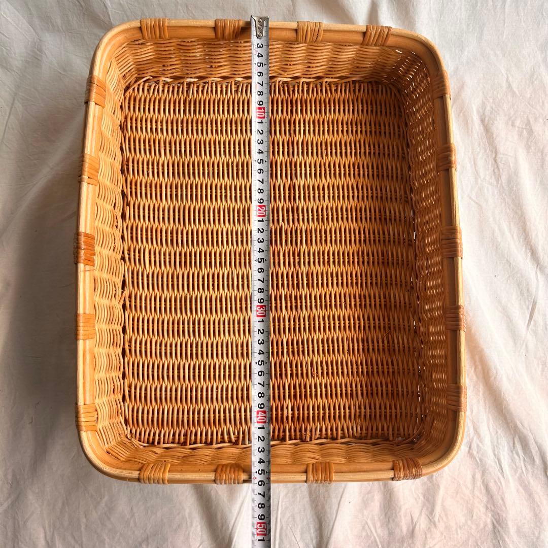 【新品】ラタンバスケット 2個セット おしゃれカゴ