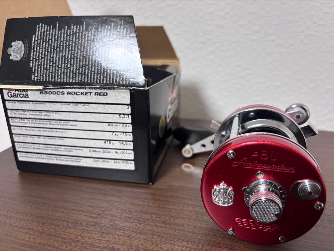 アブガルシア6500CS ROCKET RED
