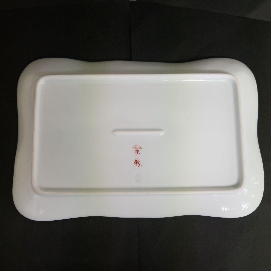 【未使用】　◆ 深川製磁 ◆　ブルーチャイナ サンドイッチトレイ　各皿4枚セット