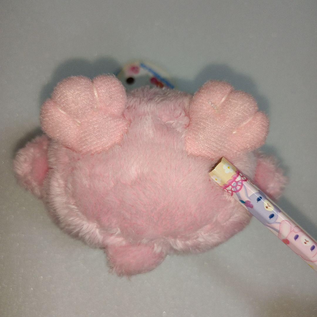 平成レトロ　うさたま　ぬいぐるみ　うさぎ ピンク　お花　キーホルダー　まつ毛