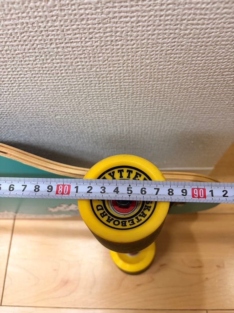 BAYTTER ロングスケートボード 波デザイン　ケース付き