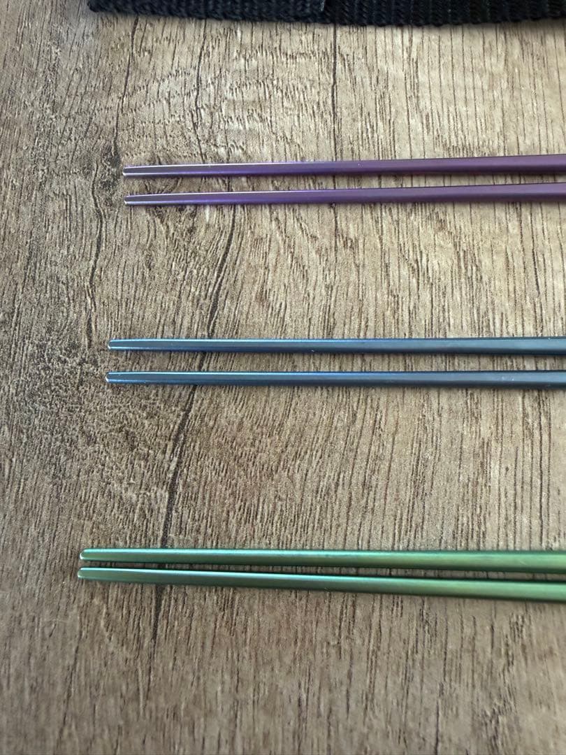 スノーピーク チタン先細箸　3膳セット　peak