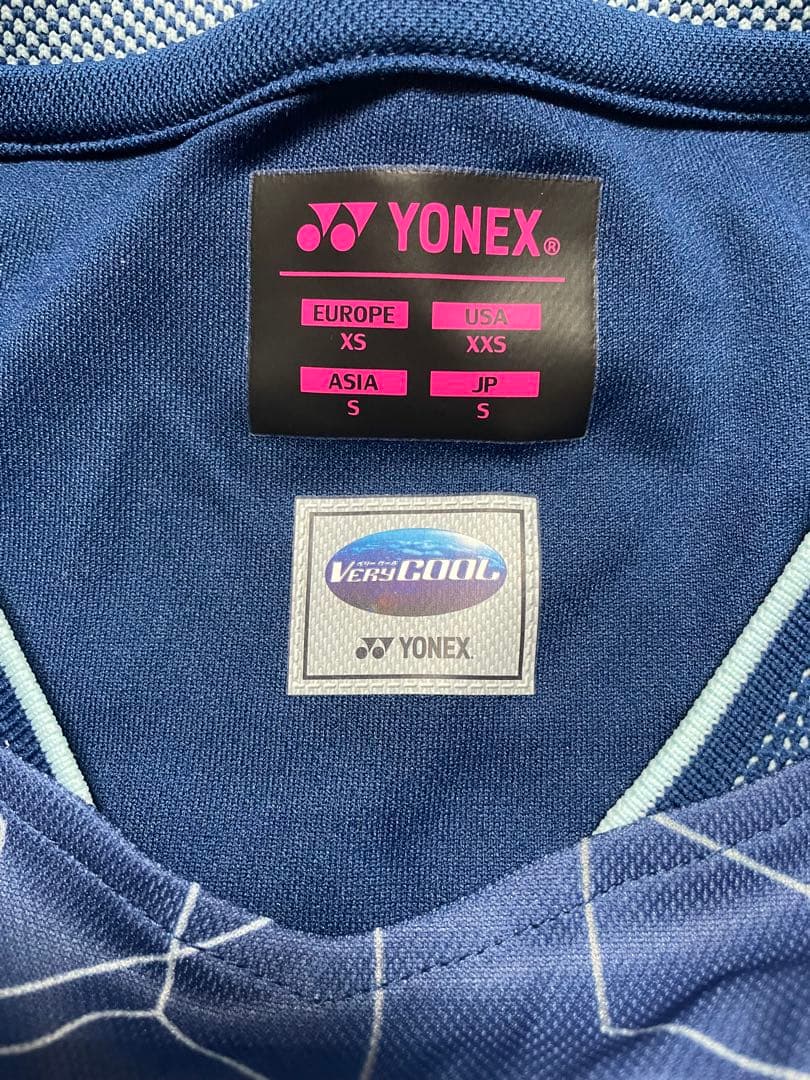 値下げ！【2枚セット】YONEX ブルー テニス バドミントン シャツ Sサイズ