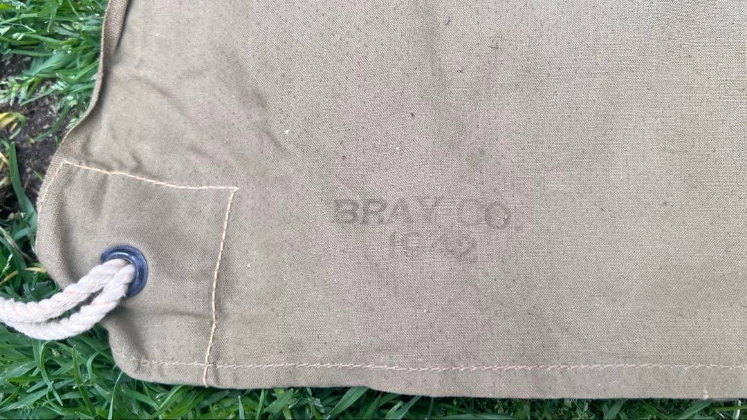 WW2 米軍 シェルターハーフ 1942年 BRAY CO パップテント 軍幕